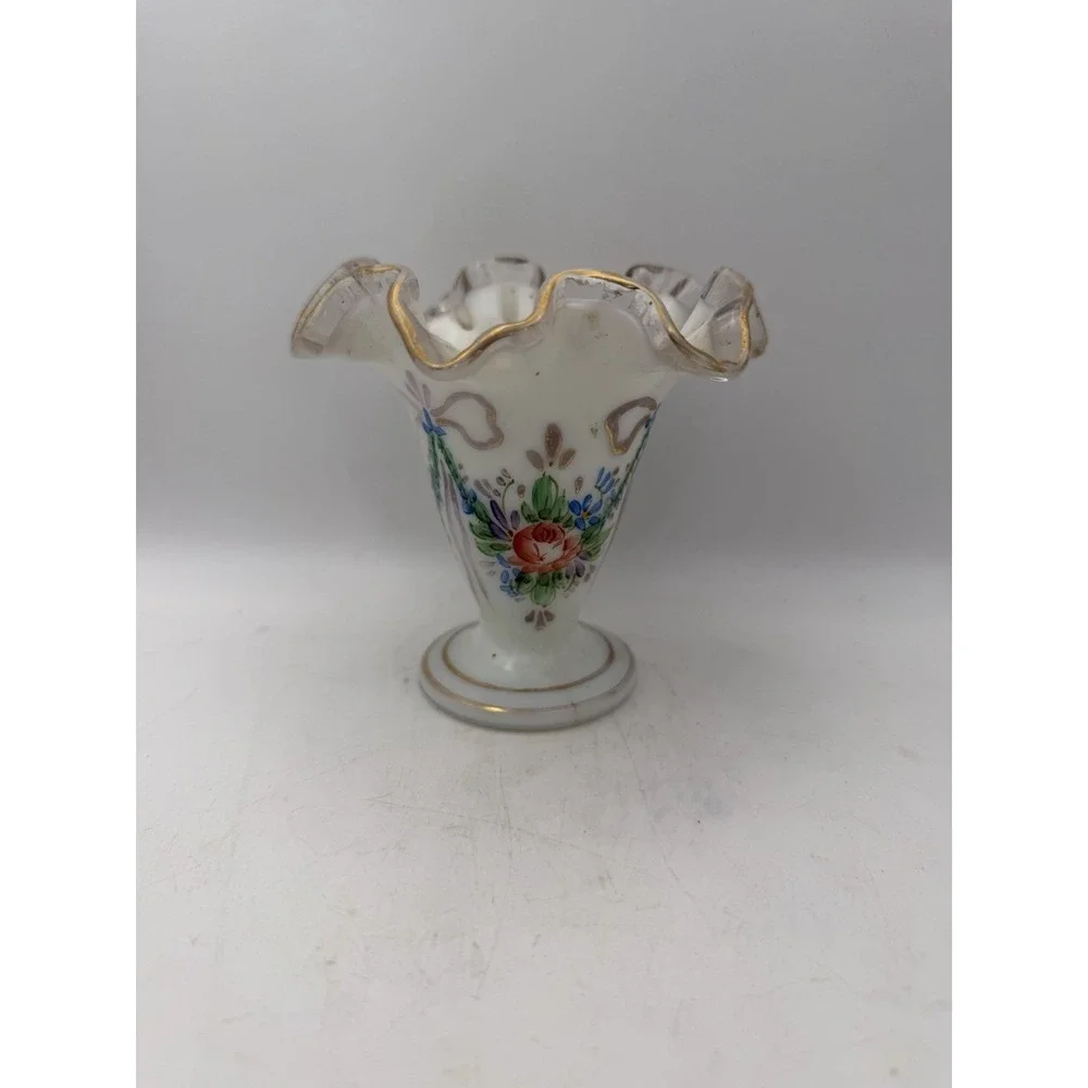 Fenton Charleton Silver Crest Trumpet Vase 